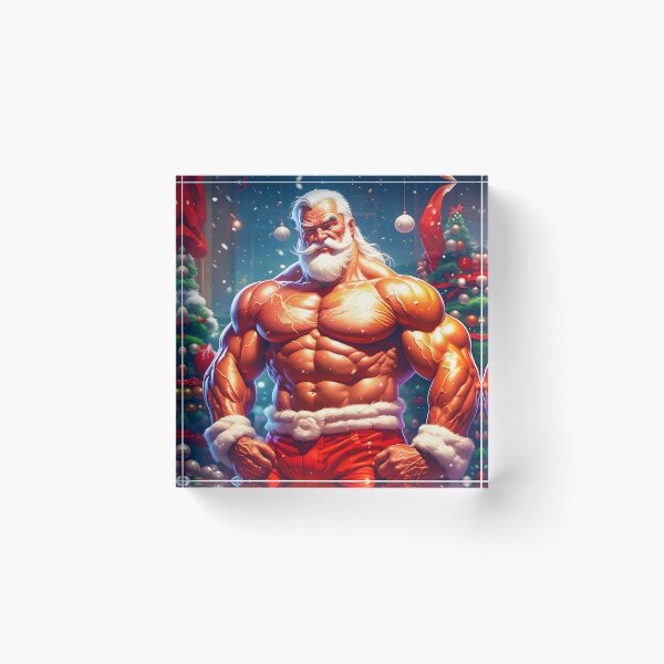 Item preview, Strong Santa Claus Digital Portrait Christmas Backdrop designed and sold by Trendsecne.