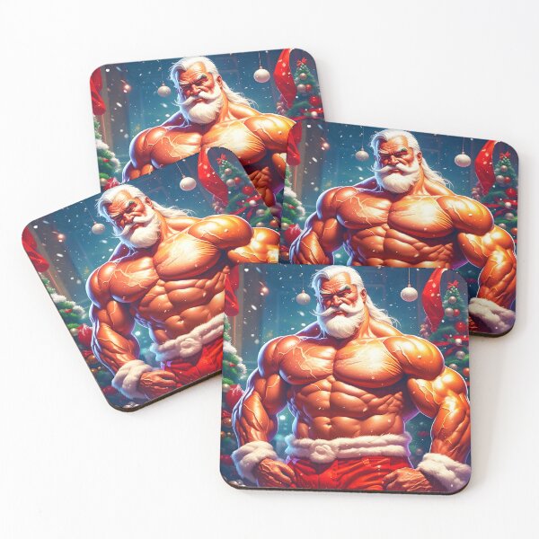 Item preview, Strong Santa Claus Digital Portrait Christmas Backdrop designed and sold by Trendsecne.