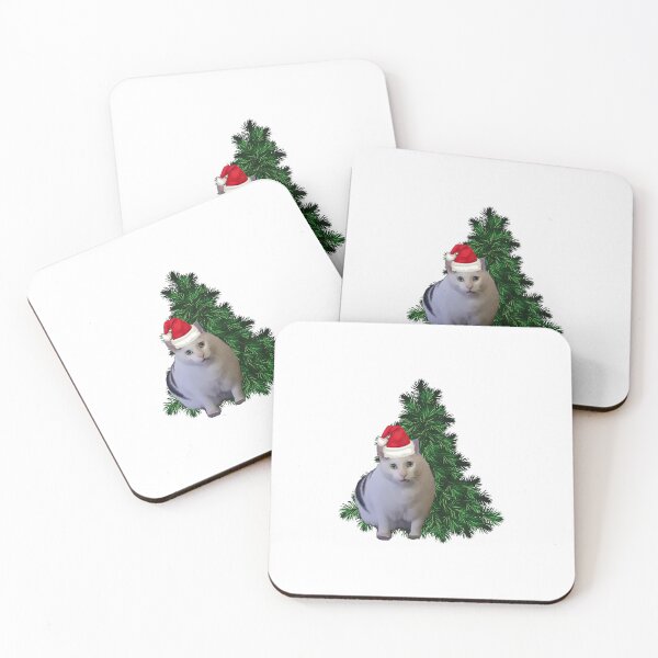 Item preview, christmas cat Bender sits an meows. meme designed and sold by AlinaGil.