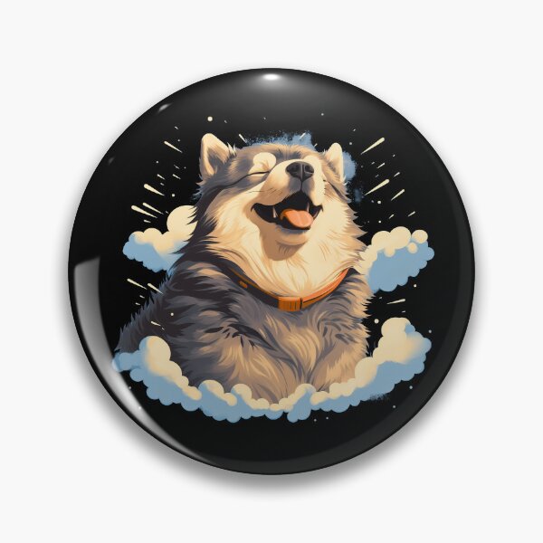 Item preview, Cute mini alaskan malamute husky dog breed puppy illustration designed and sold by NBSStore.