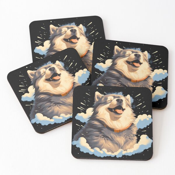 Item preview, Cute mini alaskan malamute husky dog breed puppy illustration designed and sold by NBSStore.