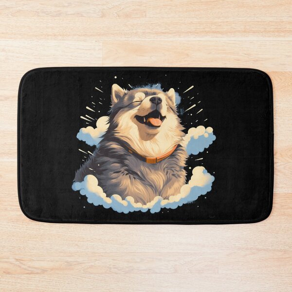 Item preview, Cute mini alaskan malamute husky dog breed puppy illustration designed and sold by NBSStore.