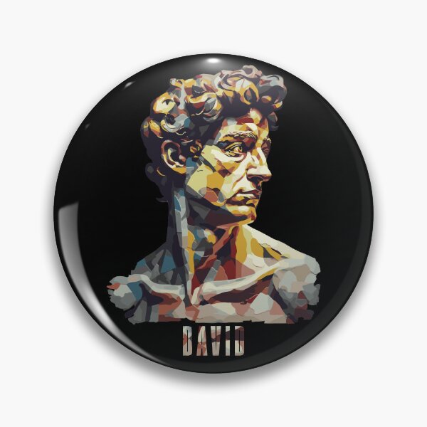 Item preview, Surreal Michelangelo's David Head Portrait - Modern Art Pop Art Abstract David designed and sold by MadeByRobots.