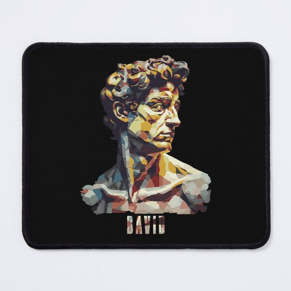 Item preview, Surreal Michelangelo's David Head Portrait - Modern Art Pop Art Abstract David designed and sold by MadeByRobots.