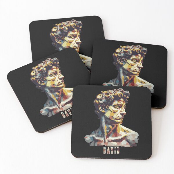 Item preview, Surreal Michelangelo's David Head Portrait - Modern Art Pop Art Abstract David designed and sold by MadeByRobots.