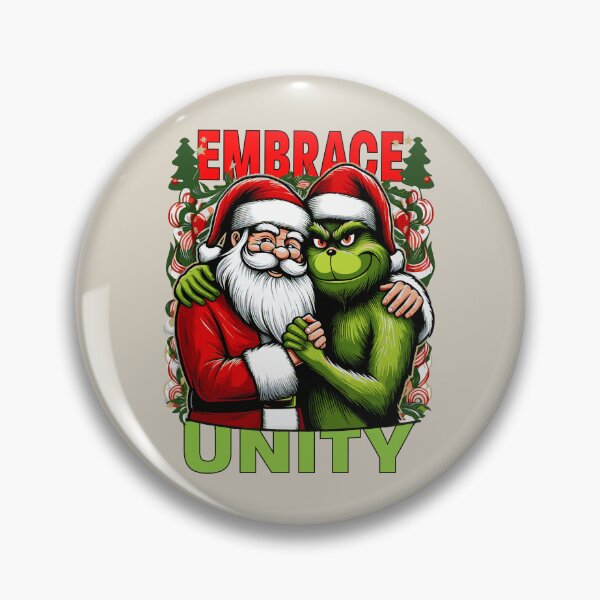 Item preview, Festive Unity: Santa & Grinch Celebrating Togetherness designed and sold by ShobulousStudio.