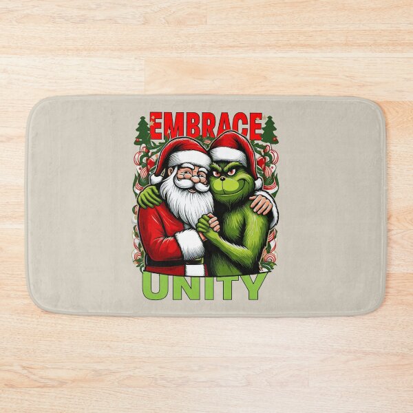 Item preview, Festive Unity: Santa & Grinch Celebrating Togetherness designed and sold by ShobulousStudio.