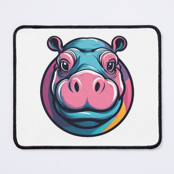 Item preview, Grahic Hippo designed and sold by LittleGoblinPrs.
