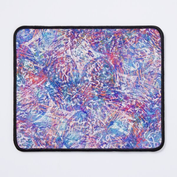Item preview, Seamless summer boho washed out print. Grunge light watercolor collage texture background. Beach wear pattern textile fabric. Painterly pink blue pastel blur mash up glitch all over print designed and sold by MTShoppingLine.