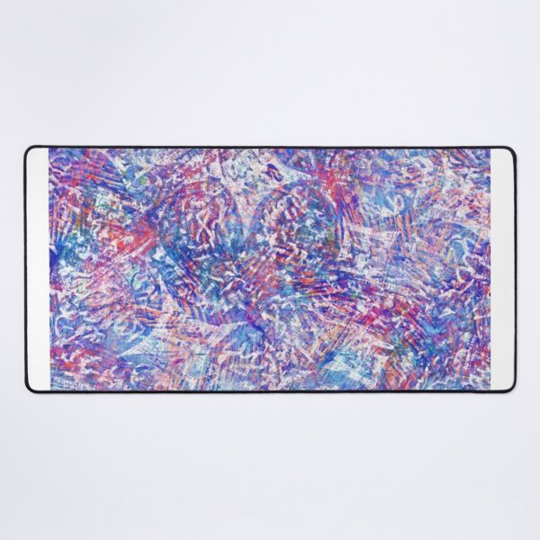 Item preview, Seamless summer boho washed out print. Grunge light watercolor collage texture background. Beach wear pattern textile fabric. Painterly pink blue pastel blur mash up glitch all over print designed and sold by MTShoppingLine.