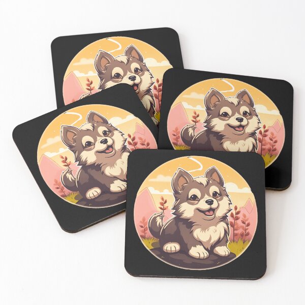 Item preview, Cute mini alaskan malamute husky dog breed puppy illustration designed and sold by NBSStore.