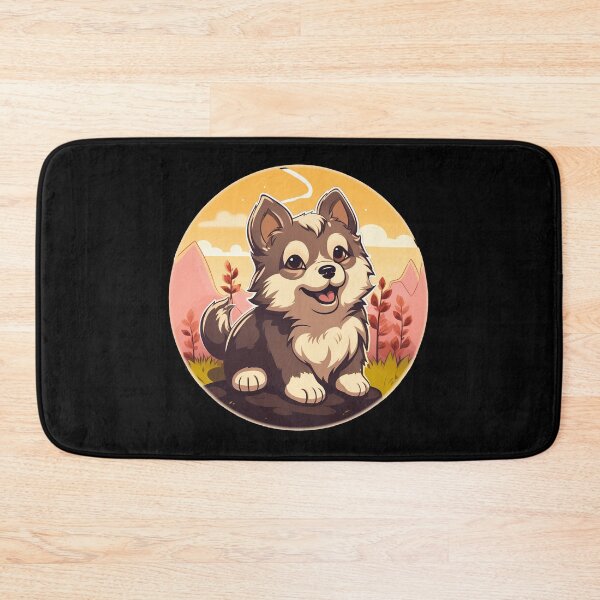 Item preview, Cute mini alaskan malamute husky dog breed puppy illustration designed and sold by NBSStore.
