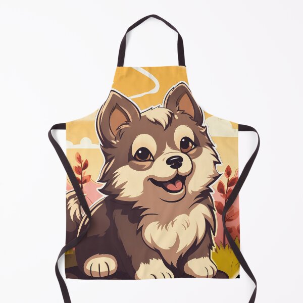 Item preview, Cute mini alaskan malamute husky dog breed puppy illustration designed and sold by NBSStore.