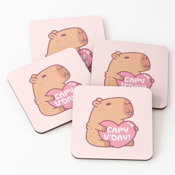 Item preview, Cute Capybara Capy Vday Valentines Day Pun designed and sold by rustydoodle.