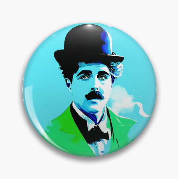Item preview, Portrait of Charlie Chaplin painted in graffiti style designed and sold by BubblyDelight.