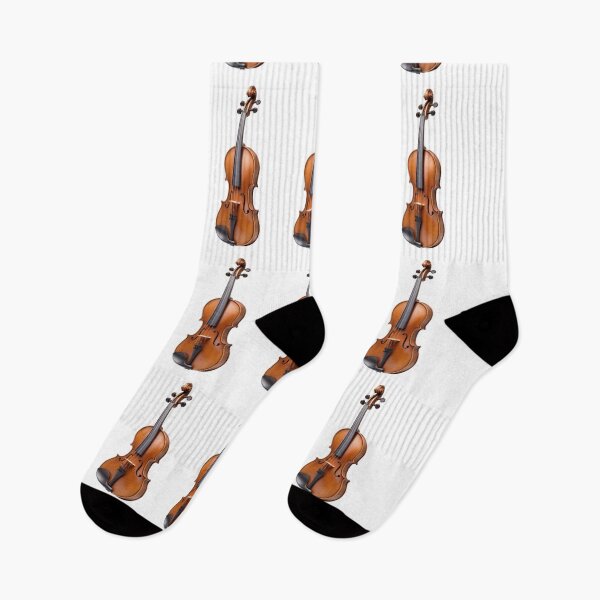 Item preview, Violin in natural wood color medium sized repeated tiled pattern for string symphony orchestra musicians designed and sold by ElegantTeaTime.