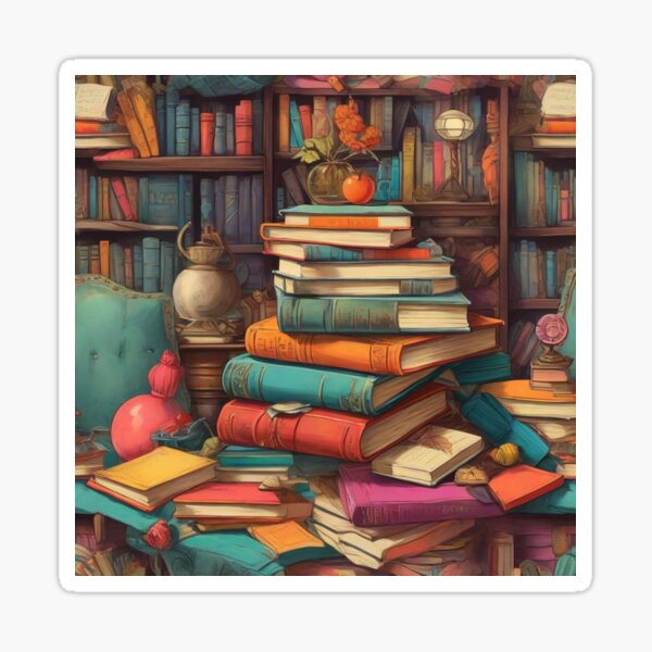 Old Books  Sticker for Sale by bobbihstanson