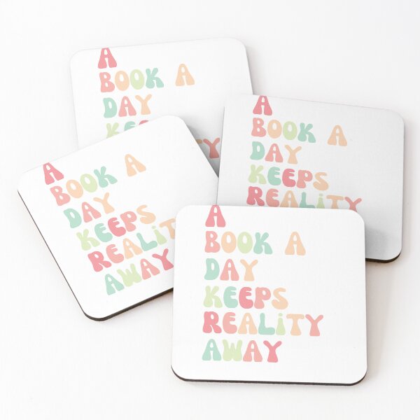 Item preview, a book a day keeps reality away designed and sold by koovoxdogs.
