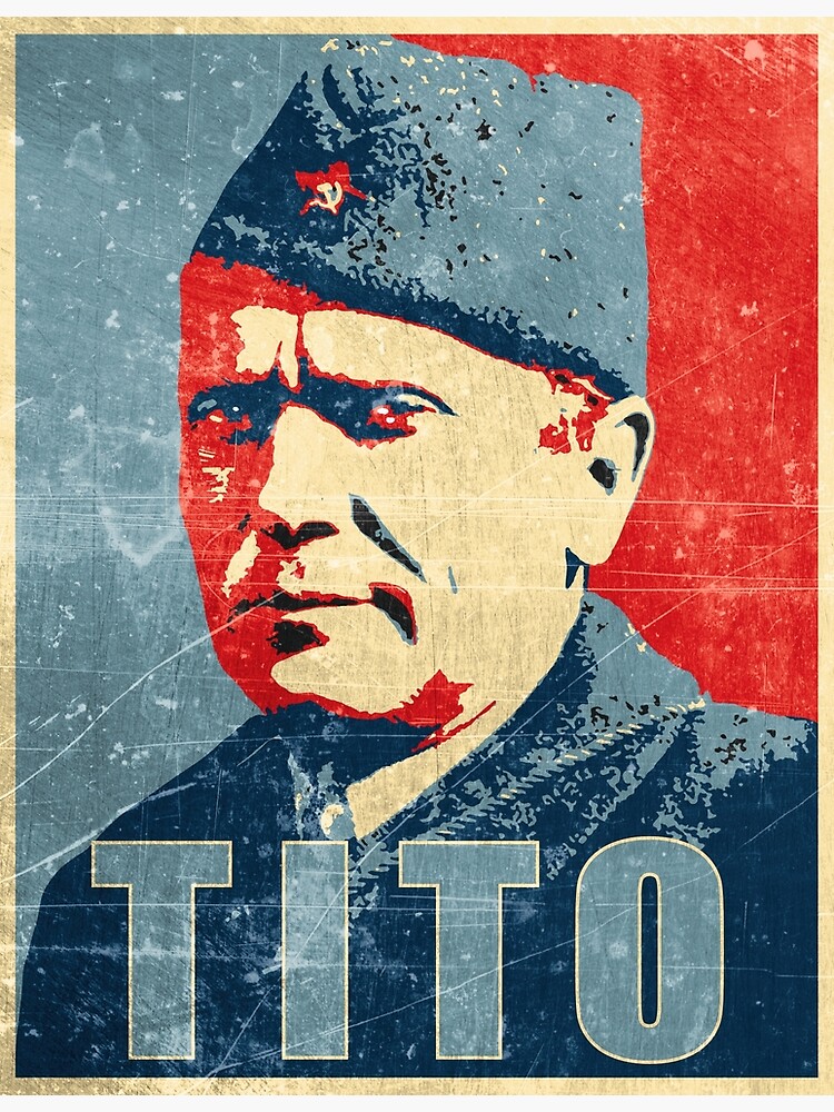 Disover Josip Broz Tito - Yugoslavia - Vintage Premium Matte Vertical Poster