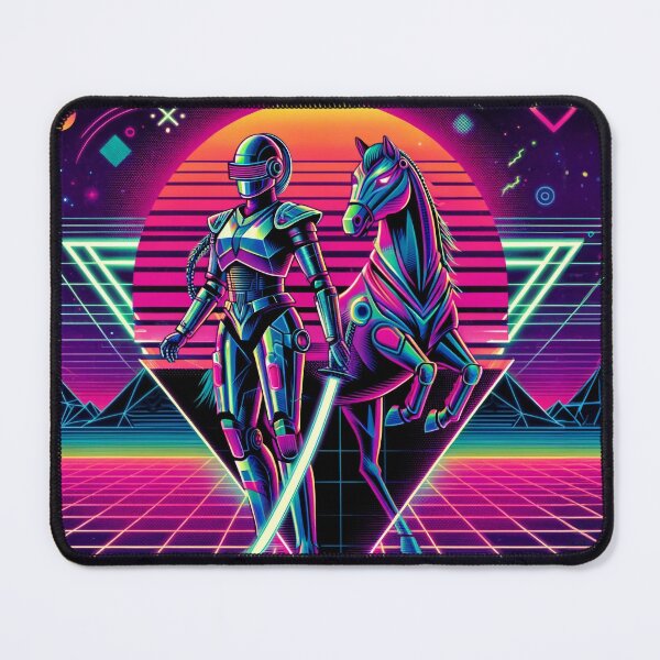 Item preview, Retro-Futuristic Female Warrior designed and sold by PixelProphets.