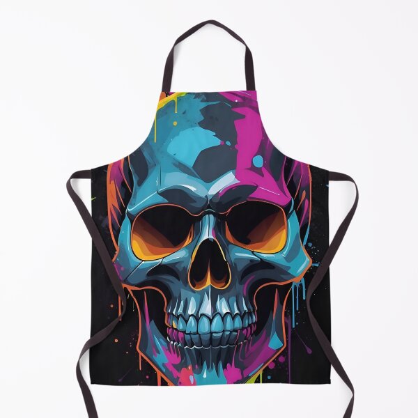 Item preview, Skull Geometric Graffiti Paint Style designed and sold by NeilODonnell.
