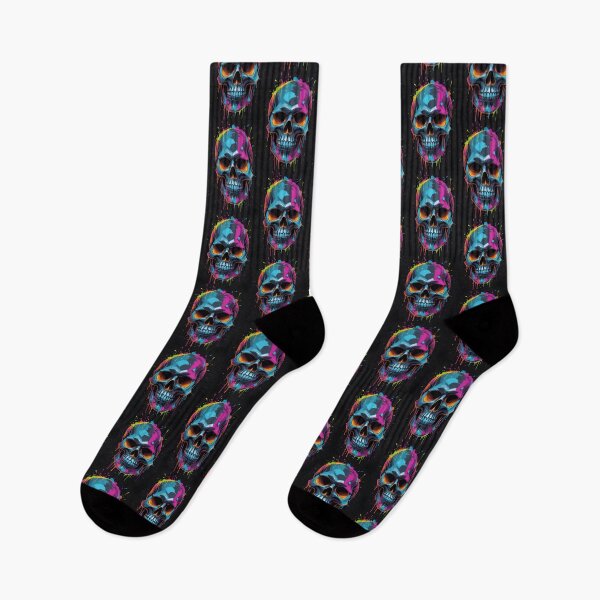 Item preview, Skull Geometric Graffiti Paint Style designed and sold by NeilODonnell.