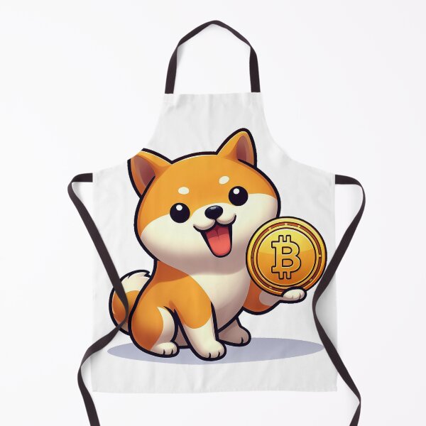 Item preview, shiba holding bitcoins designed and sold by ffkj09.