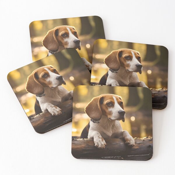 Item preview, Cute beagle dog puppy in nature photography designed and sold by NBSStore.