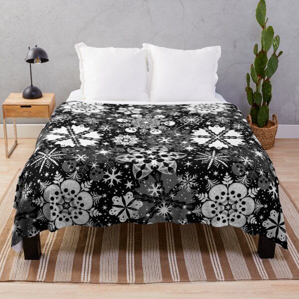 Item preview, Spooky Snowflakes - Black designed and sold by Paisley Yazel.