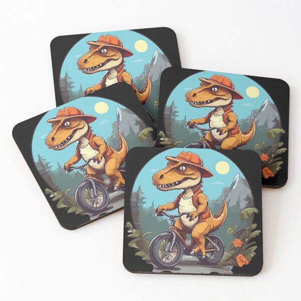 Item preview, T rex Dinosaur on Bike designed and sold by Getup-clothing.