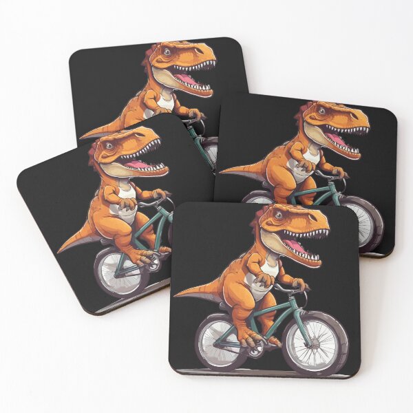 Item preview, T rex Dinosaur on Bike designed and sold by Getup-clothing.