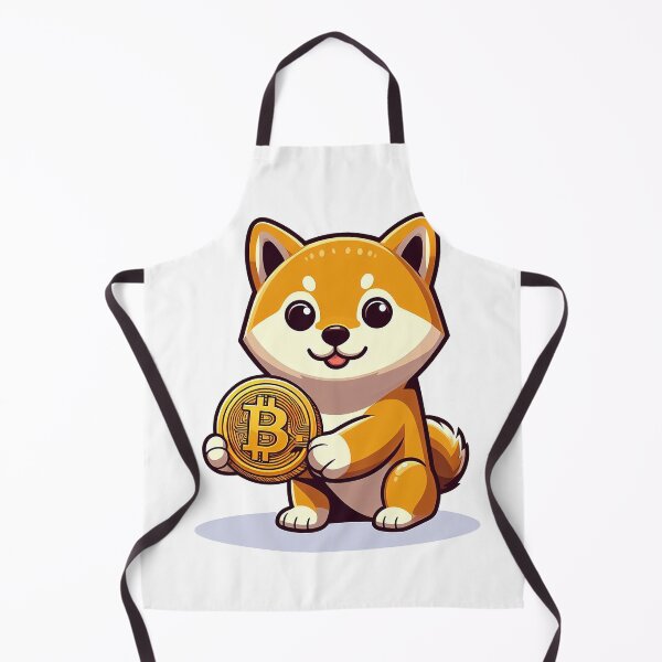Item preview, shiba holding bitcoins designed and sold by ffkj09.
