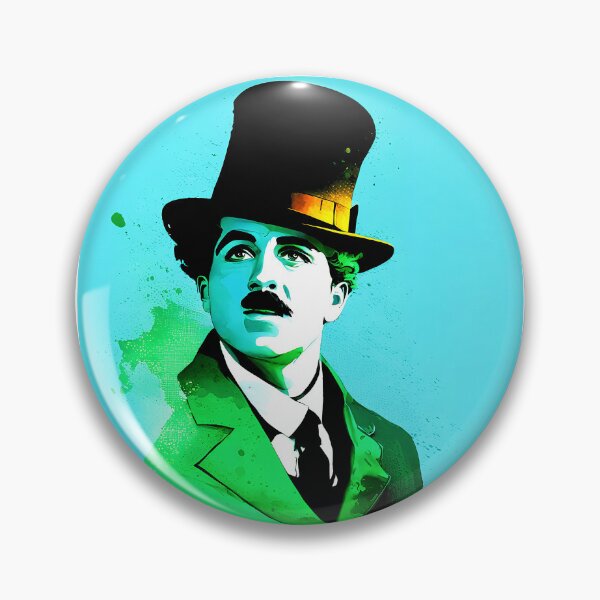 Item preview, Portrait of Charlie Chaplin painted in graffiti style designed and sold by BubblyDelight.