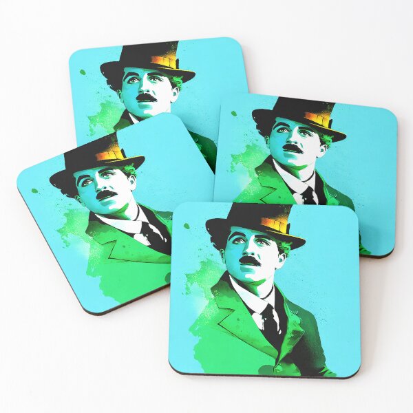 Item preview, Portrait of Charlie Chaplin painted in graffiti style designed and sold by BubblyDelight.