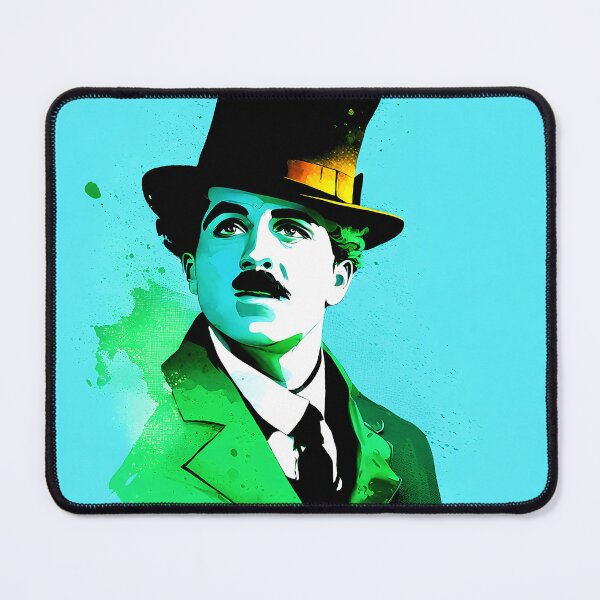 Item preview, Portrait of Charlie Chaplin painted in graffiti style designed and sold by BubblyDelight.