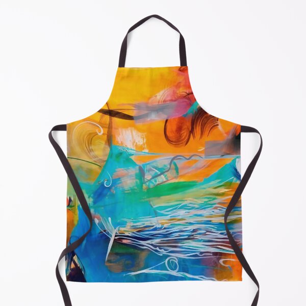 Item preview, The urge, color abstraction in yellow, orange, and blue designed and sold by clon-dot-net.