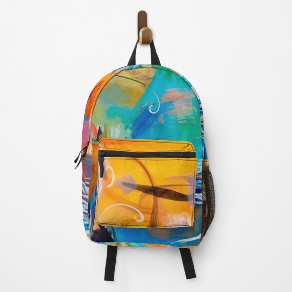 Item preview, The urge, color abstraction in yellow, orange, and blue designed and sold by clon-dot-net.
