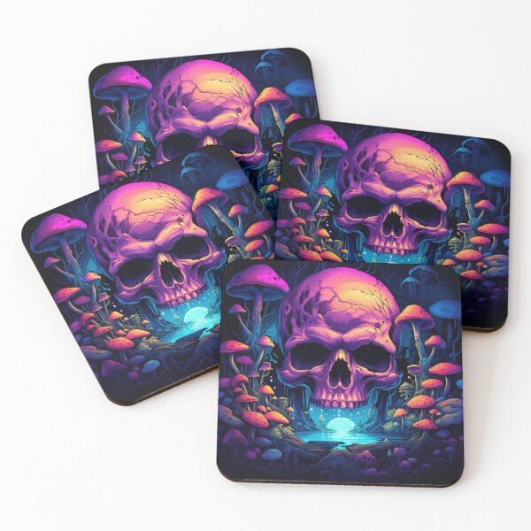 Item preview, Cool Anime LSD Neon Skull designed and sold by GrinGalore.