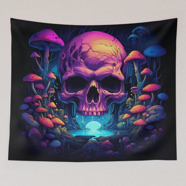 Item preview, Cool Anime LSD Neon Skull designed and sold by GrinGalore.