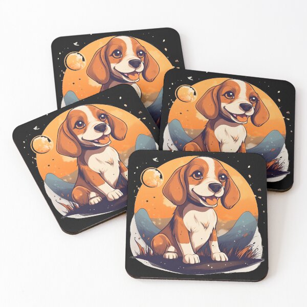 Item preview, Cute beagle dog puppy illustration. designed and sold by NBSStore.