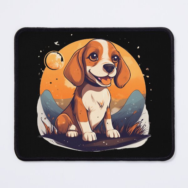 Item preview, Cute beagle dog puppy illustration. designed and sold by NBSStore.