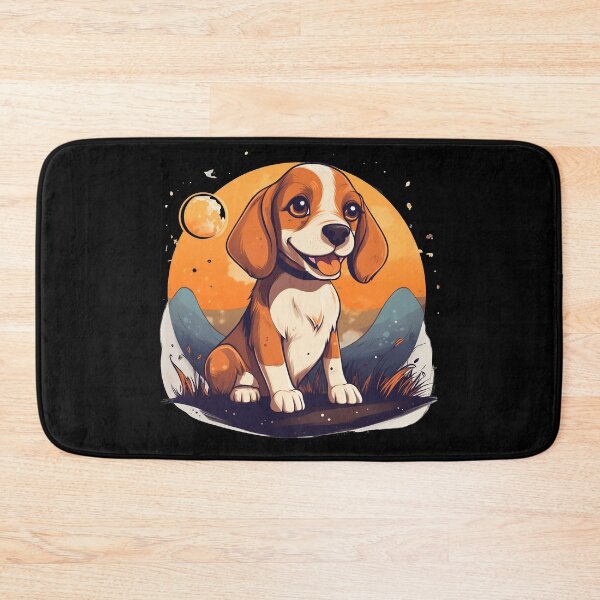 Item preview, Cute beagle dog puppy illustration. designed and sold by NBSStore.