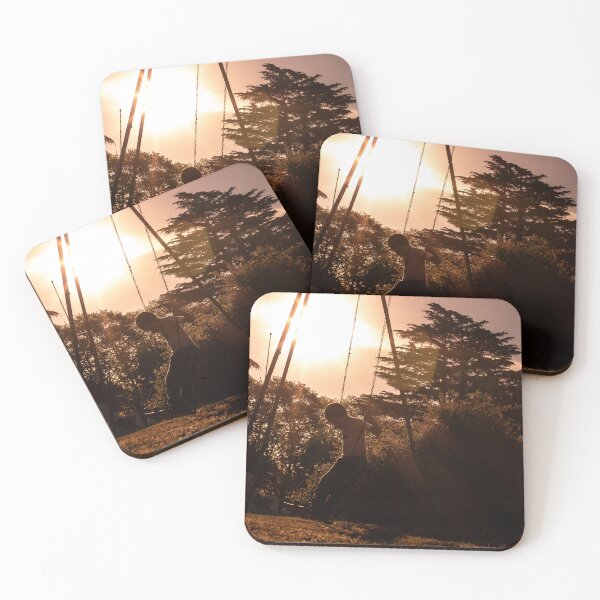 Item preview, Peaceful and carefree kid at the sunset swing photography designed and sold by nachodramis.