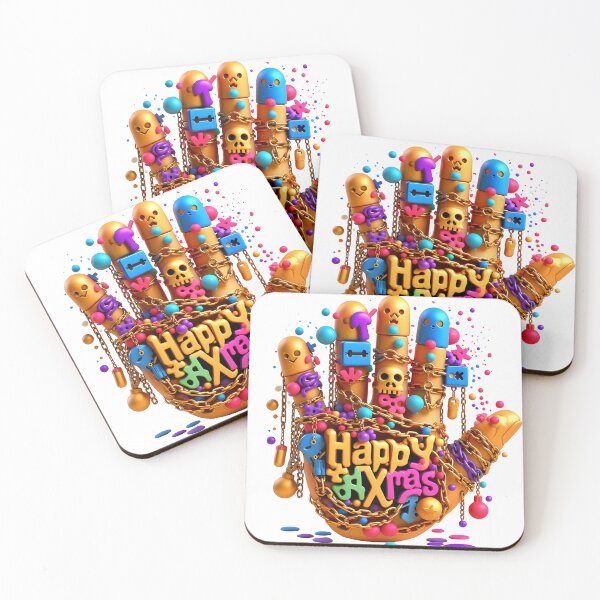Item preview, Hand with HAPPY XMAS text designed and sold by Glariix.