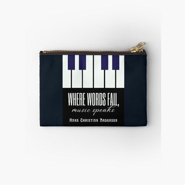 Item preview, Hans Christian Andersen quote: Where words fail, music speaks. designed and sold by artbleed.