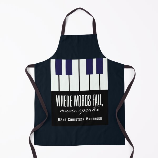 Item preview, Hans Christian Andersen quote: Where words fail, music speaks. designed and sold by artbleed.