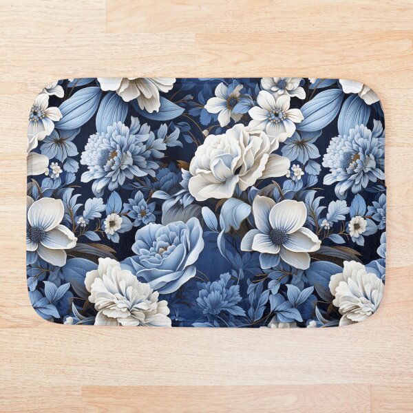 Artikelvorschau, Ätherische Harmonie: Blumen in kühlen Blau- und Weißtönen entworfen und verkauft von BorczVisuals.