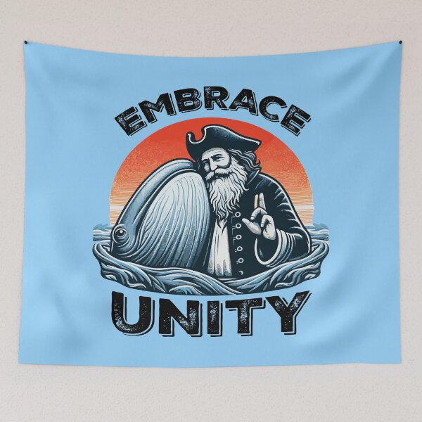 Item preview, Sea of Unity: Captain Ahab & Moby Dick Celebrating Togetherness designed and sold by ShobulousStudio.