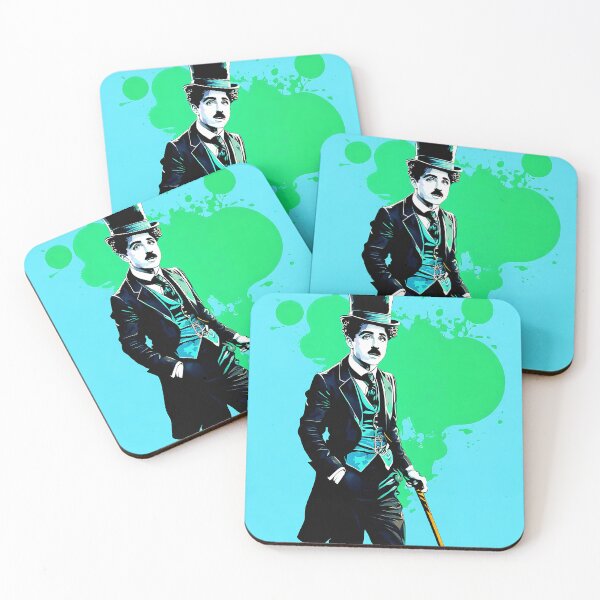 Item preview, Portrait of Charlie Chaplin painted in graffiti style designed and sold by BubblyDelight.