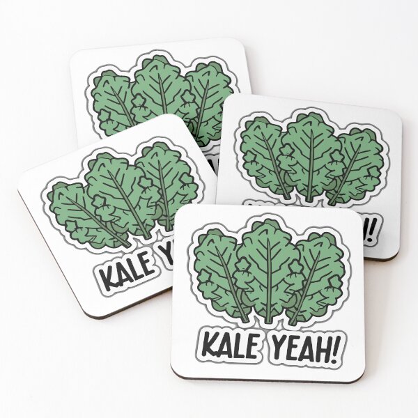 Item preview, Kale Yeah! Smiling Leaves Comic Sticker designed and sold by NiftyWrx.